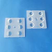 6 in1 module 50x50mm pc multi led lens